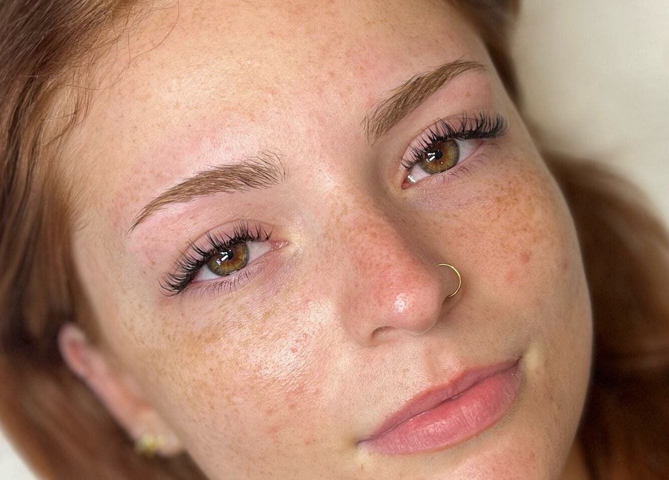 Close-up of expertly enhanced lashes at ILash and Beauty Bar, Baringa, Queensland, AU.