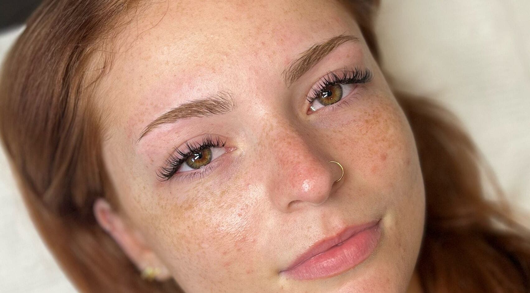 Close-up of expertly enhanced lashes at ILash and Beauty Bar, Baringa, Queensland, AU.
