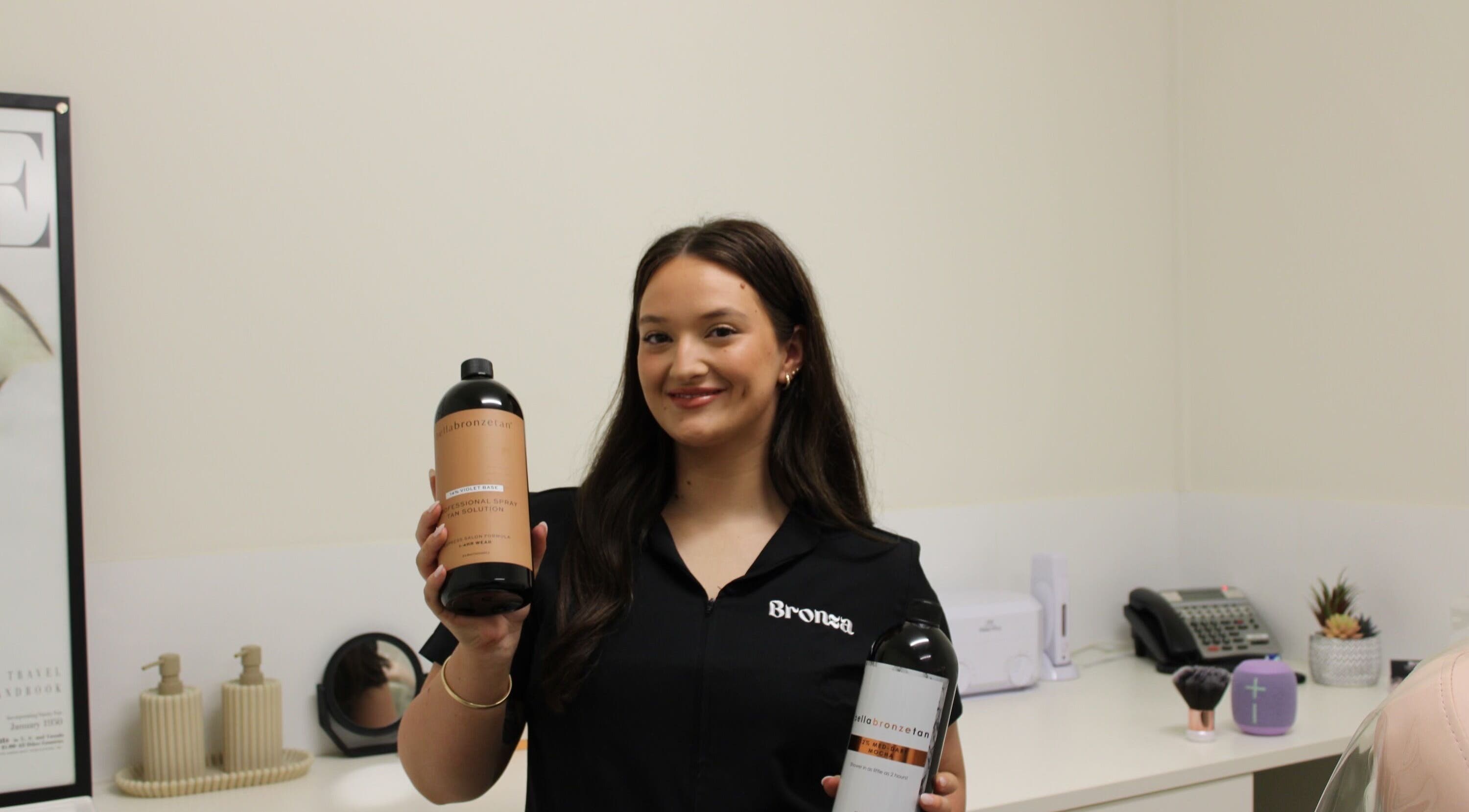 Bronza staff showcasing premium tanning solutions in Warrnambool, Victoria, AU.