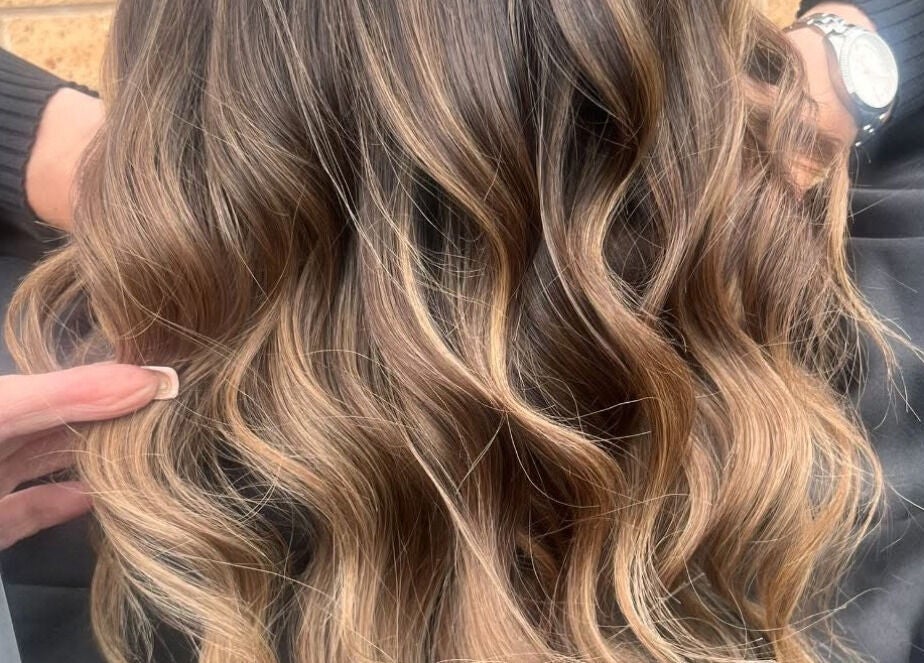 Beautiful wavy hair styled at The Secret Salon, Dinnington, England, GB.