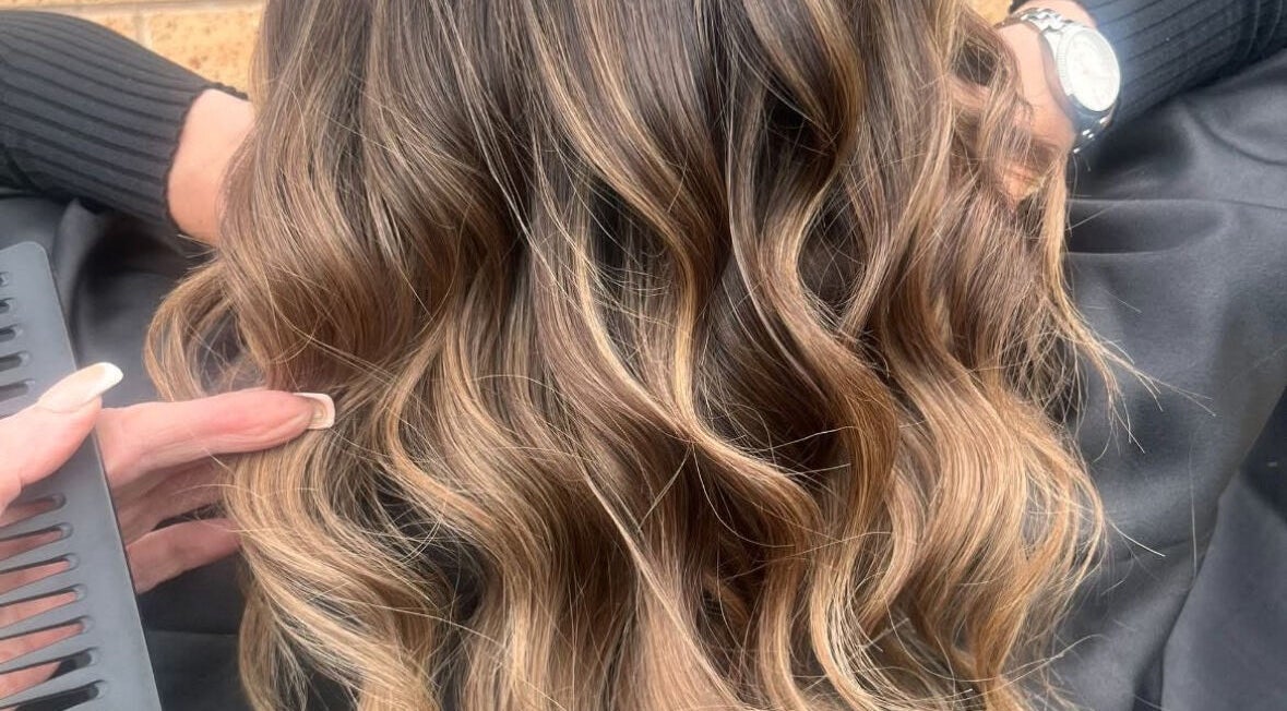 Beautiful wavy hair styled at The Secret Salon, Dinnington, England, GB.