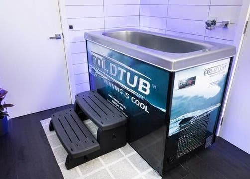 Cold immersion tub at Gentle Recovery in South Melbourne, VIC, AU offers a refreshing wellness experience.