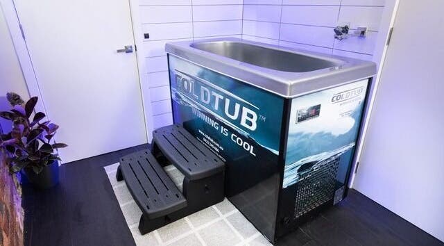 Cold immersion tub at Gentle Recovery in South Melbourne, VIC, AU offers a refreshing wellness experience.