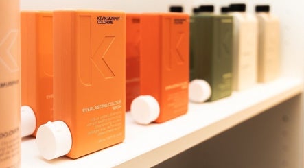 Colorful haircare products at The Suite by Jennifer O’Kane, Limerick, IE, showcasing premium beauty.