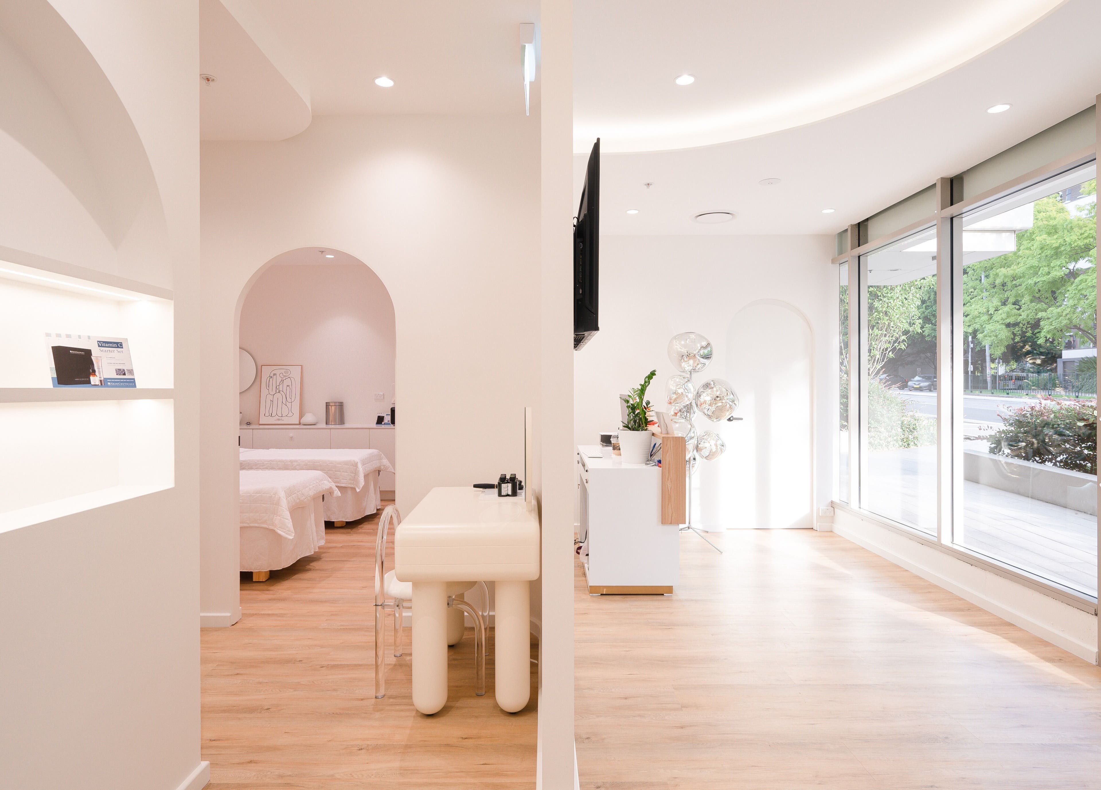 Bright interior of La Mascotte Skin and Laser Clinic in Mascot, New South Wales with elegant decor and natural light.