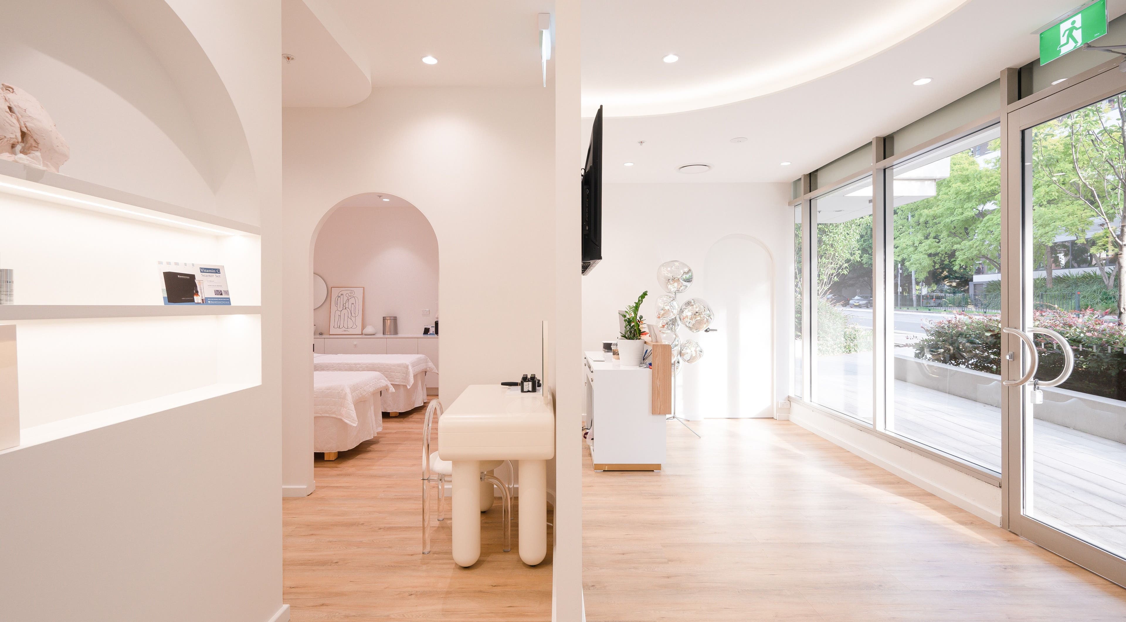 Bright interior of La Mascotte Skin and Laser Clinic in Mascot, New South Wales with elegant decor and natural light.