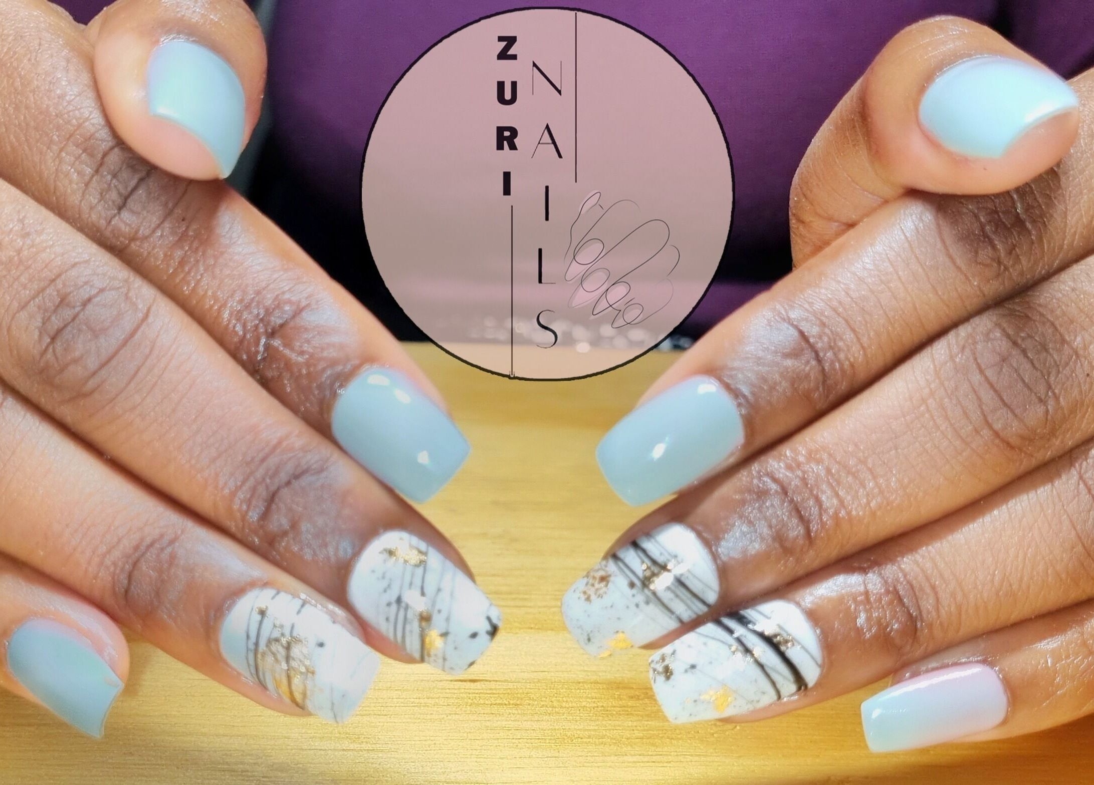 Stylish nail designs at Zuri Nails - Kimberley, Rhodesdene, Northern Cape, ZA. Showcasing intricate art and pastel hues.