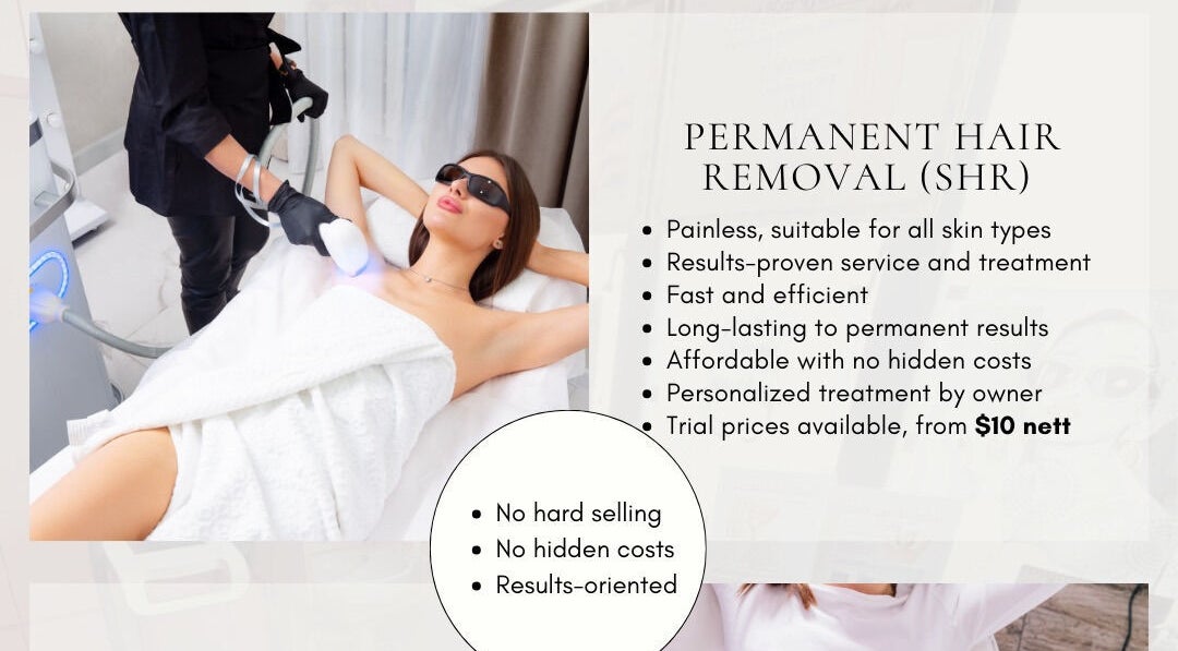 Permanent hair removal treatment at Belle Femme Beauty, Singapore, SG, featuring professional care and results.