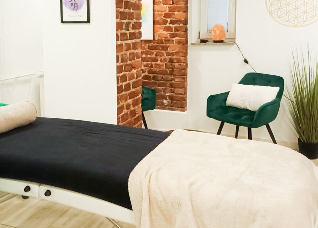 Behandlungsraum in Essen Bredeney – Praxis für Traditionelle Chinesische Medizin | Jasmin Reif, Essen, DE.