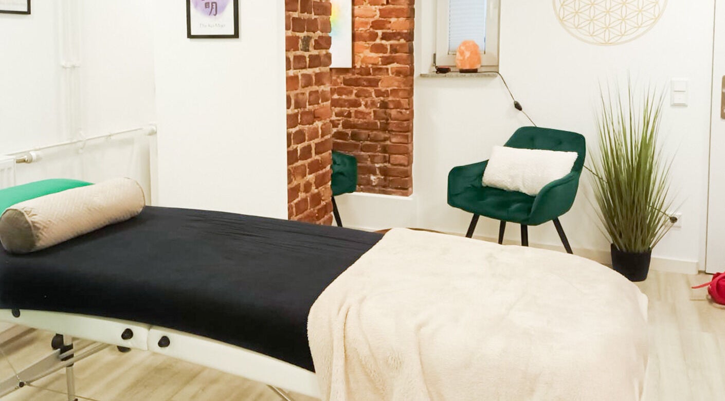 Behandlungsraum in Essen Bredeney – Praxis für Traditionelle Chinesische Medizin | Jasmin Reif, Essen, DE.