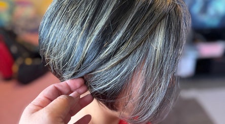 Sophisticated gray hairstyle at MariahCharm Simplicity Beauty in Auckland, Auckland, NZ.