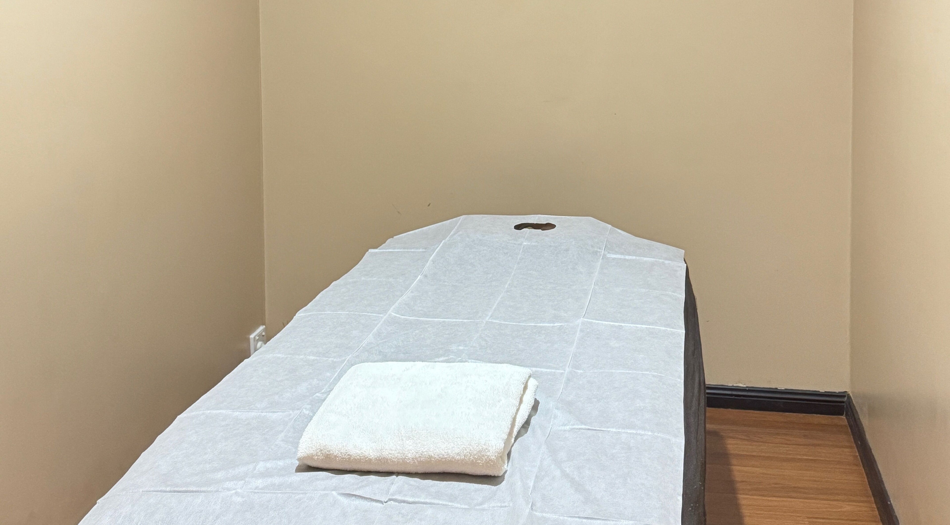 Cozy massage room at Spirit Thai Therapeutic Massage Windsor, located in Windsor, New South Wales, AU.