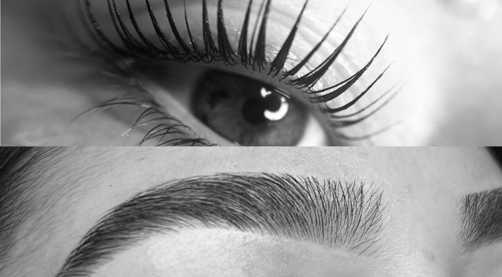 Primer plano de pestañas y cejas estilizadas en Capriccio Studio • Rancagua, Rancagua, O'higgins, CL.