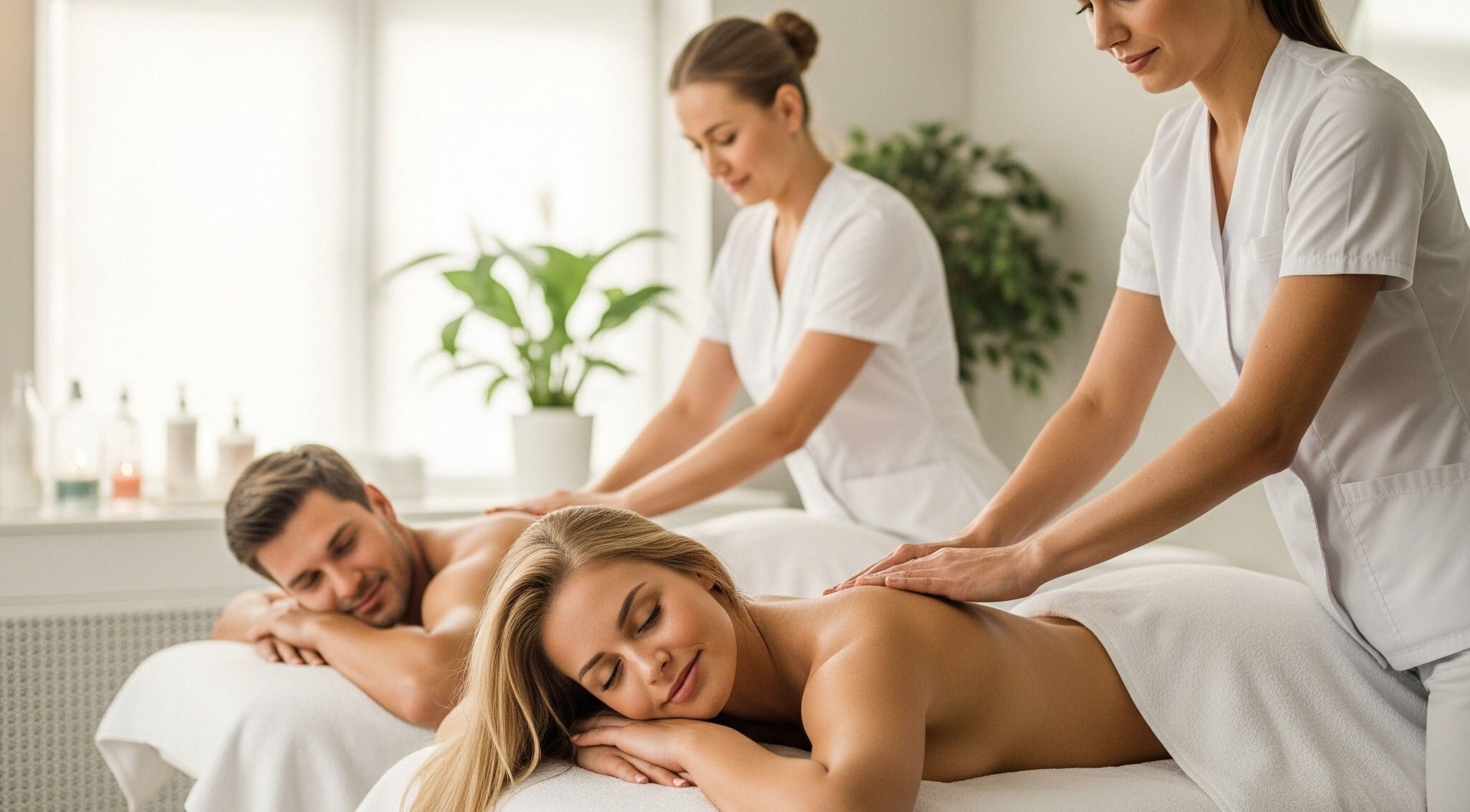 Couples massage at Spy Salon Nutgrove - Rathfarnham, Dublin, County Dublin, IE for ultimate relaxation.
