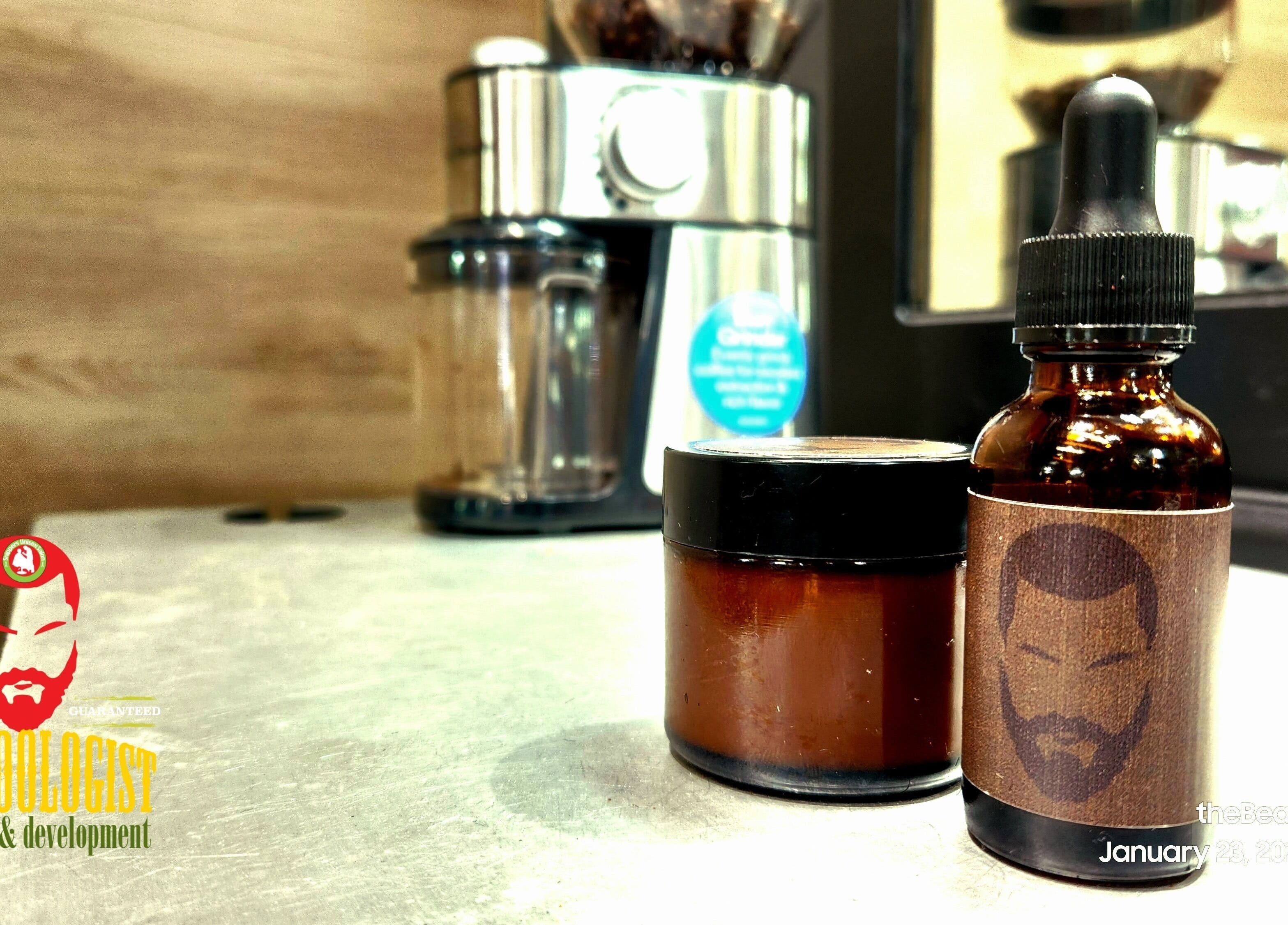 Beard care products at The Beardologist, Port of Spain, Port of Spain Corporation, TT, showcasing premium grooming.