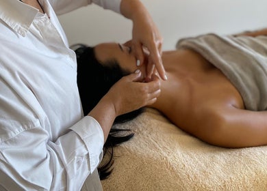 Facial massage at IQ Derma Cape Town in Cape Town, Western Cape, ZA, promoting relaxation and rejuvenation.
