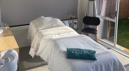 Cozy treatment room at Skin Effect, Christchurch, Canterbury, NZ. Comfortable therapy bed and serene ambiance.