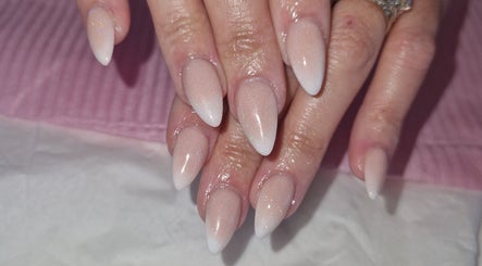 Elegant nail art at Celestial Nails Balloch, Balloch, Scotland, GB. Featuring shimmering gradient design.