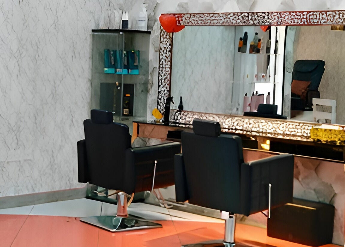 Luxurious styling chairs at Sheer Perfection Ladies Salon, Dubai, Dubai, AE, reflecting a chic atmosphere.