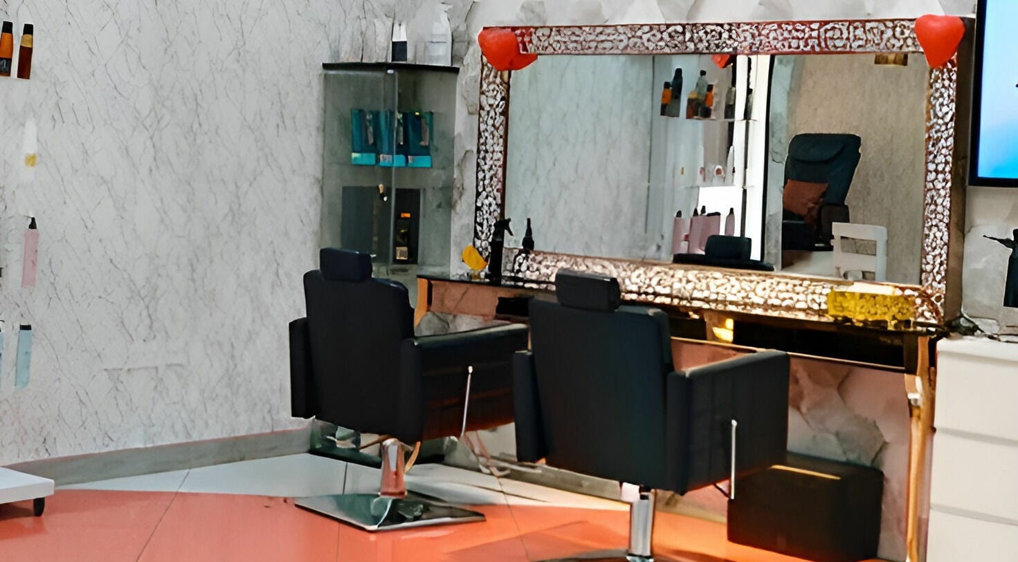 Luxurious styling chairs at Sheer Perfection Ladies Salon, Dubai, Dubai, AE, reflecting a chic atmosphere.