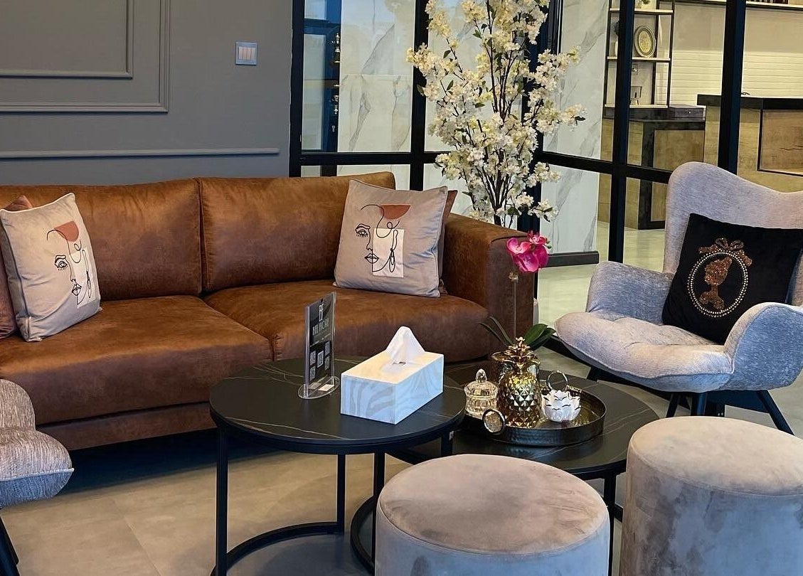 Relax in style at Bel Fiore Ladies Salon, Abu Dhabi, AE. Elegant seating area with plush decor.