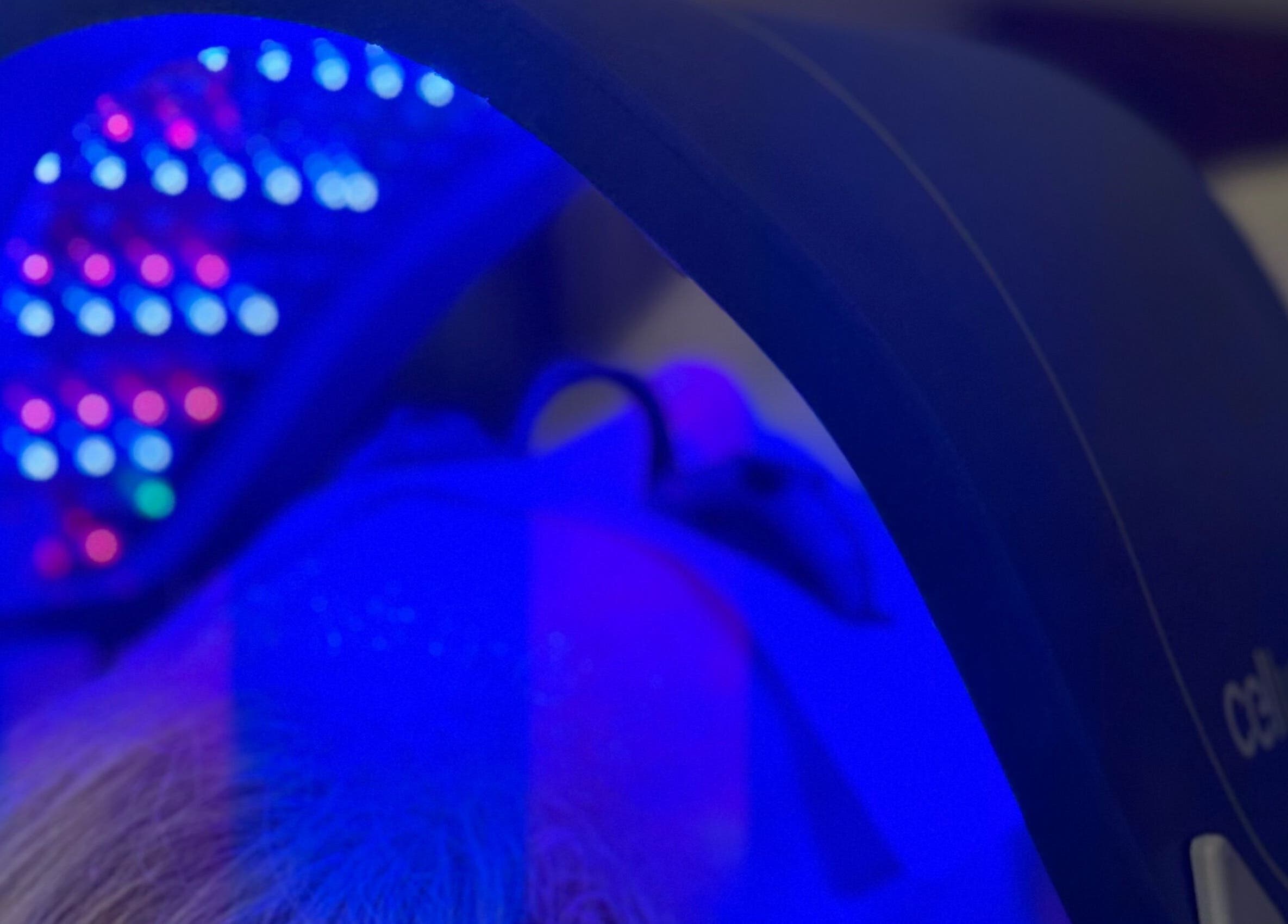 LED light therapy at The Glow Box Aesthetics in West Allis, Wisconsin, US, enhancing skin health.