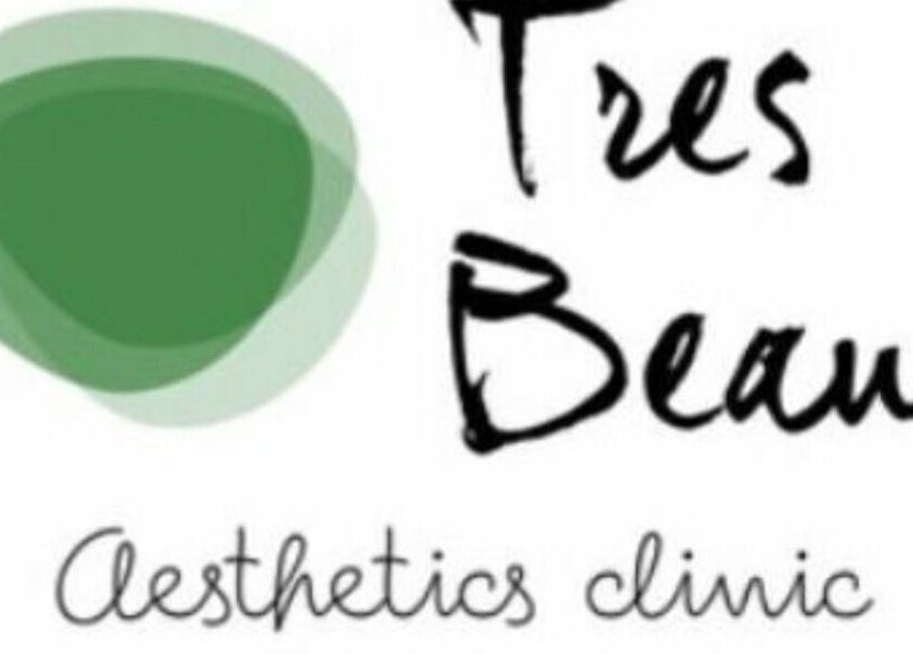 Tres Beaux Aesthetics logo, Birmingham, England, GB, featuring green abstract design.