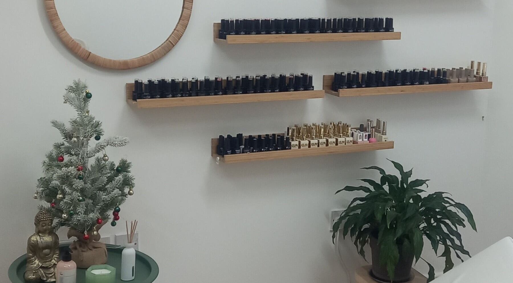 Luara Stropa Nails Art offers a tranquil nail polish display in Dublin, County Dublin, IE, with calming decor.
