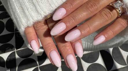 Elegant pink nail design at Simmy & Co Nails, Melbourne, Victoria, AU.