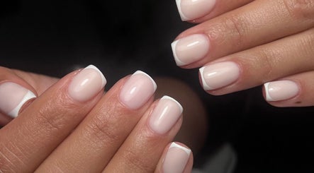 Stylish French manicure at BKlima Beauty in Basildon, England, GB shows pristine nail artistry.