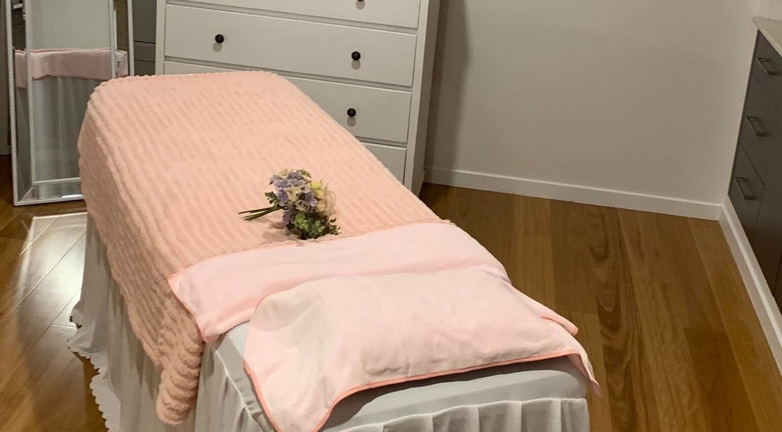 Relaxing massage room at Revive Beauty Massage, Port Macquarie, New South Wales, AU.