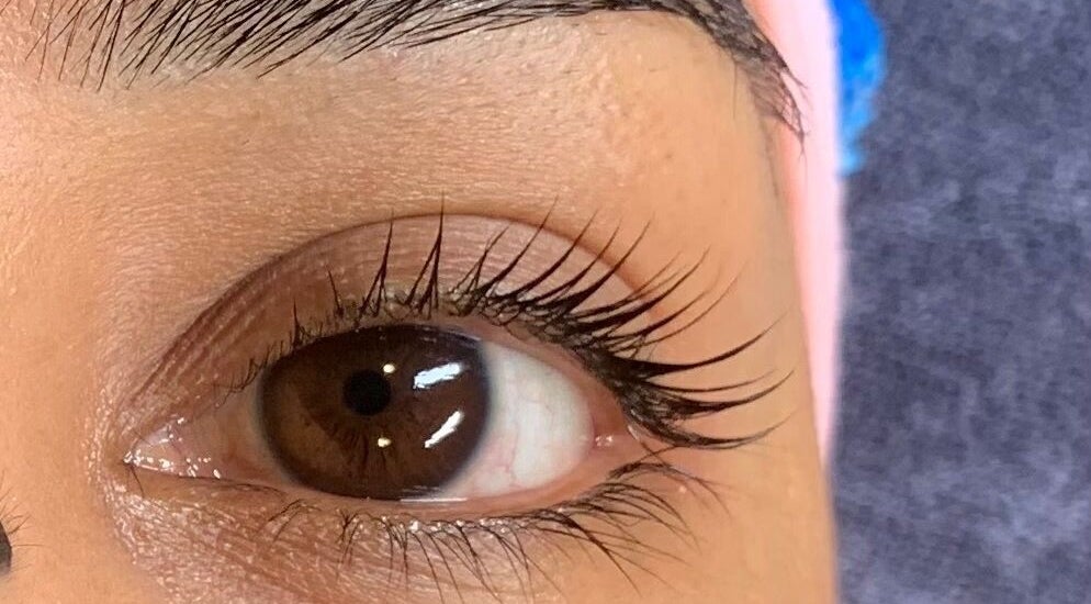 Close-up of perfectly lifted lashes at Revive Beauty Massage, Port Macquarie, New South Wales, AU.