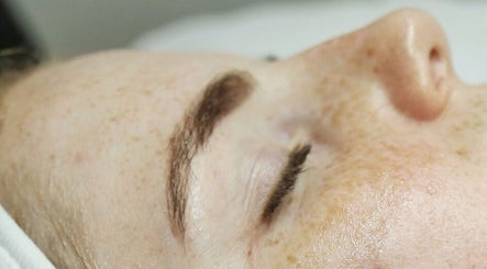 Close-up of a serene face during a facial at Beautyflair, Randburg, Gauteng, ZA.