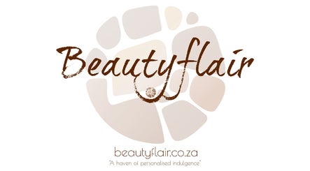 Beautyflair logo with soft pebble design, Randburg, Gauteng, ZA.