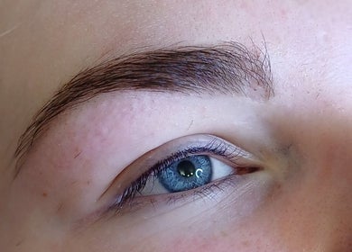Perfectly sculpted eyebrow at Advanced Beauty by Lauren Williams, Sudbury, England, GB.