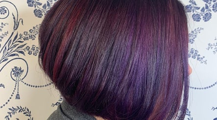 Vibrant purple hairstyle by Hair by Alanna, Halstead, Essex, GB, showcasing intricate color blending.
