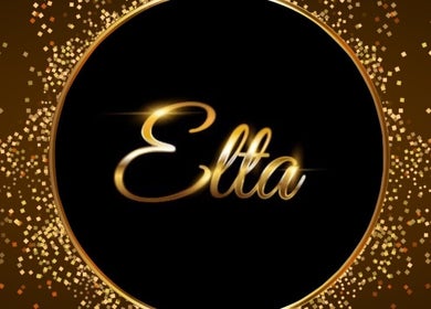 Elegant Elta Recovery logo with golden sparkles in İstanbul, İstanbul, TR.