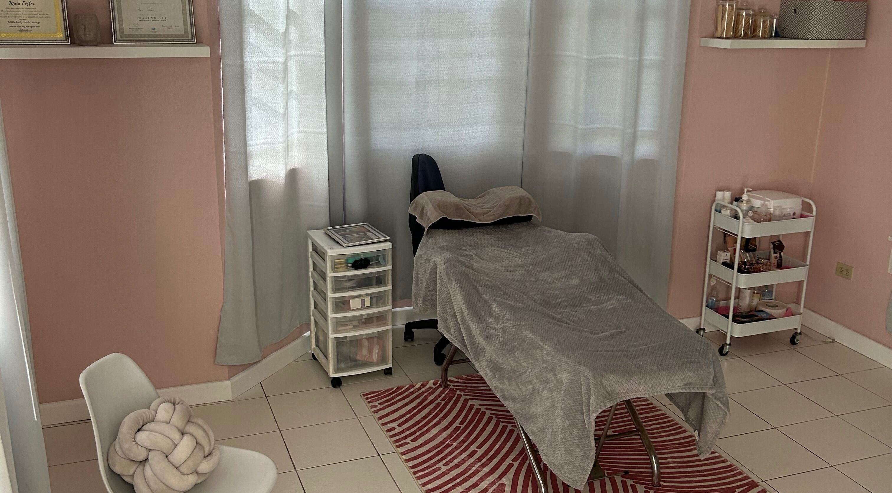 Relaxing treatment room at Bare Faced Beauty, Bridgetown, Saint Michael, BB featuring cozy ambiance.