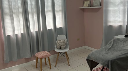 Cozy beauty room at Bare Faced Beauty, Bridgetown, Saint Michael, BB, with soft lighting and elegant decor.