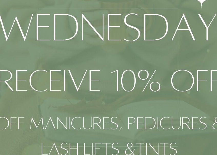 Gallery of Wellbeing in Hereford, England, GB offers 10% off on manicures and pedicures every Wednesday.