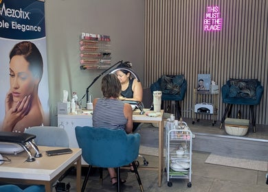 A serene nail spa at The Beauty Barn at Pinwall, Atherstone, England, GB, offering elegant services.