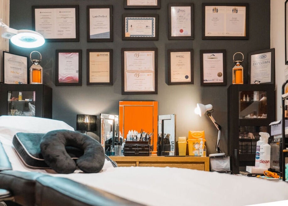 Gorgeous spa treatment room with certifications, Wolverhampton, England, GB.