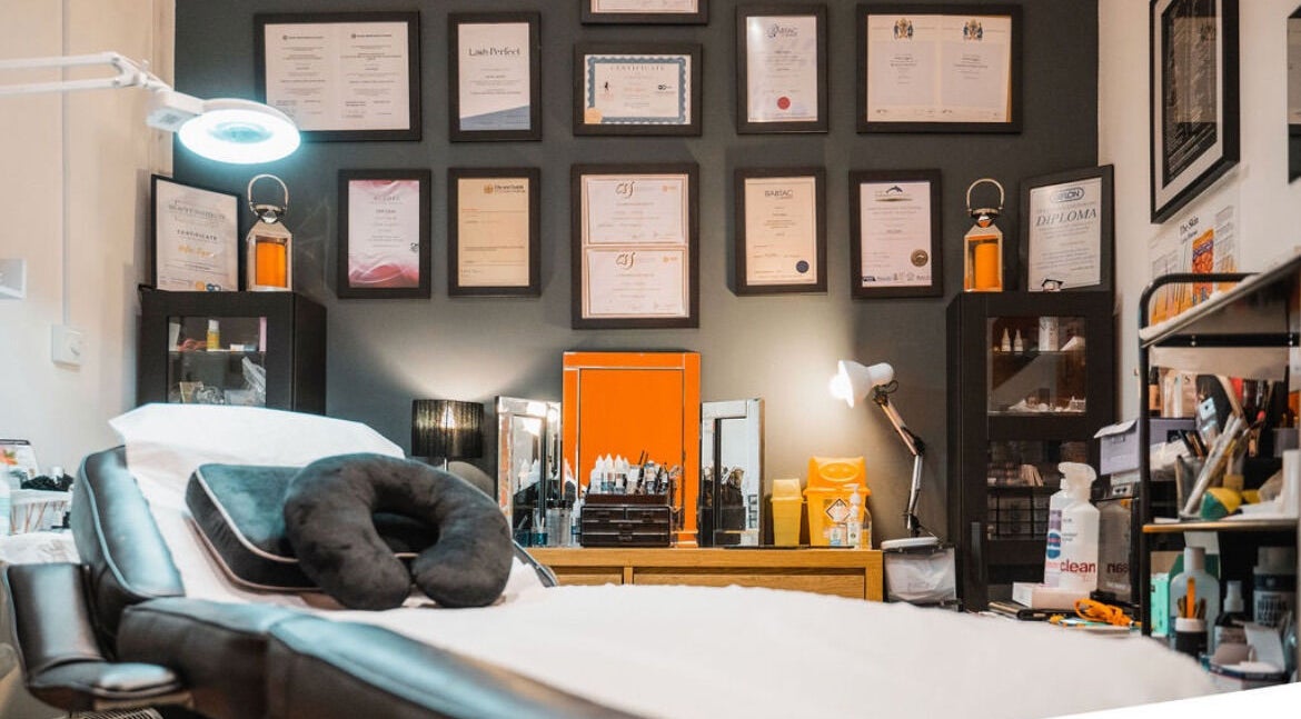 Gorgeous spa treatment room with certifications, Wolverhampton, England, GB.