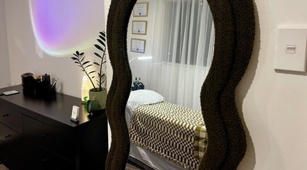 Relaxing beauty room at Beauty By Stella Love in Christchurch, Canterbury Region, NZ with elegant decor.