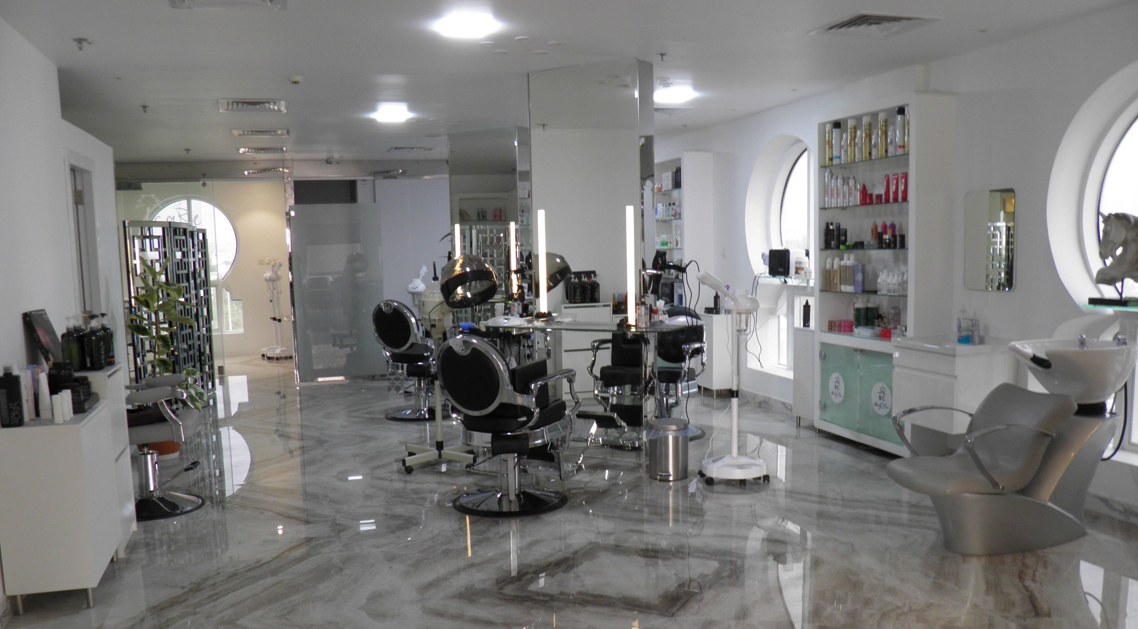 Chic interior of Beauty Care Barber Spa - بيوتي كير حلاقة سبا رجالي in Al Khobar, Eastern Province, SA.