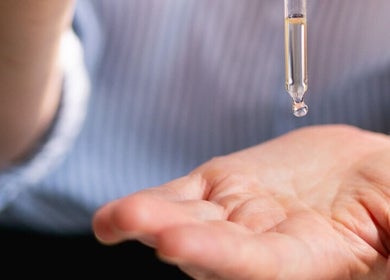 A soothing oil drop applied at Big Calm Reflexology, London, England, GB, enhancing wellness experiences.