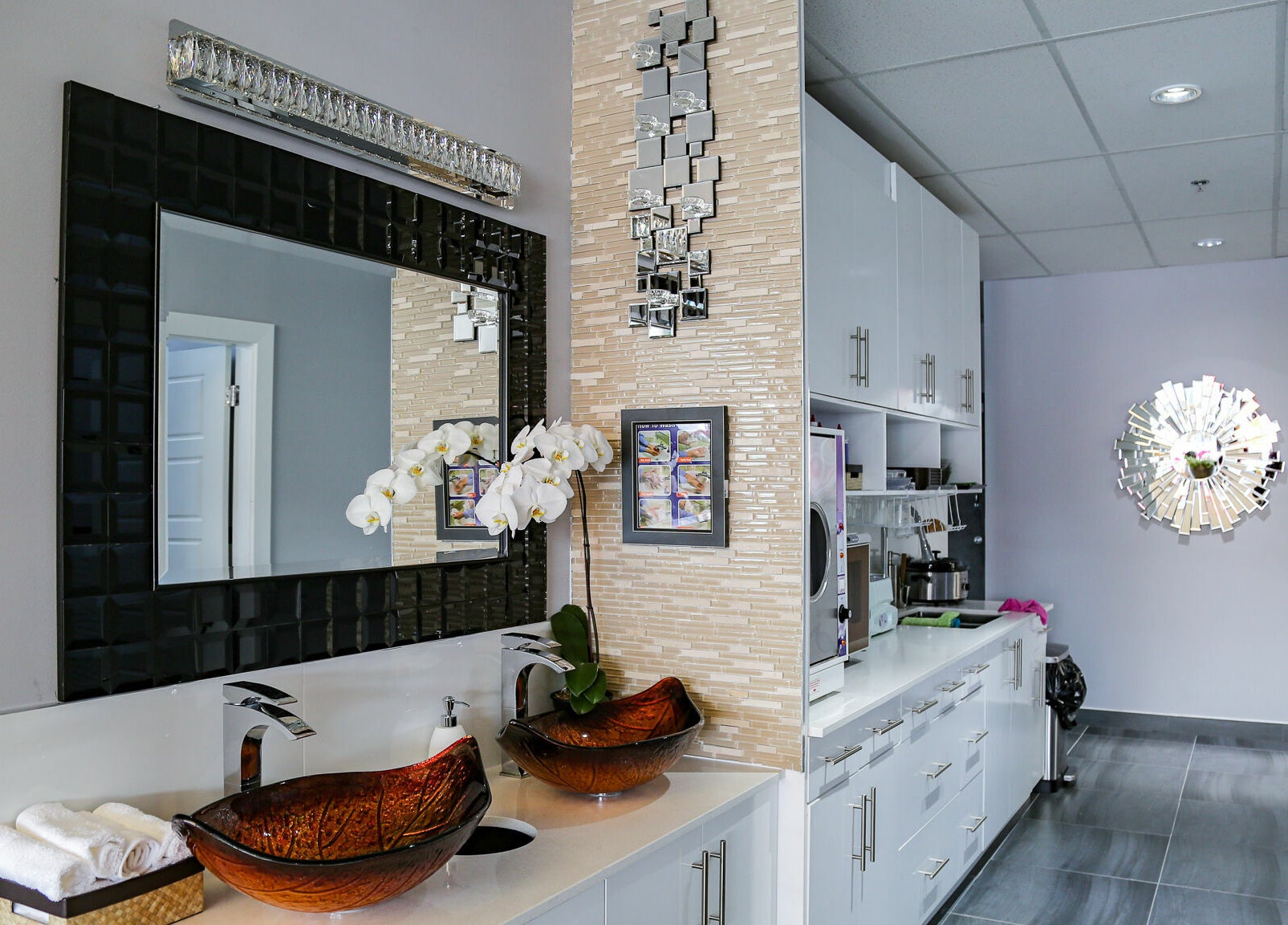 LTN Nails & Spa in Langley City, British Columbia, CA features a chic interior with elegant decor and modern amenities.