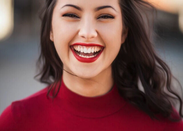 Bright smile showcased by Advanced Smile Lab Cosmetic Teeth Whitening in Taylor, Michigan, US.