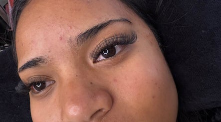 Close-up of eyelash extensions at Remedy Lashes And Beauty, Balclutha, Otago Region, NZ.