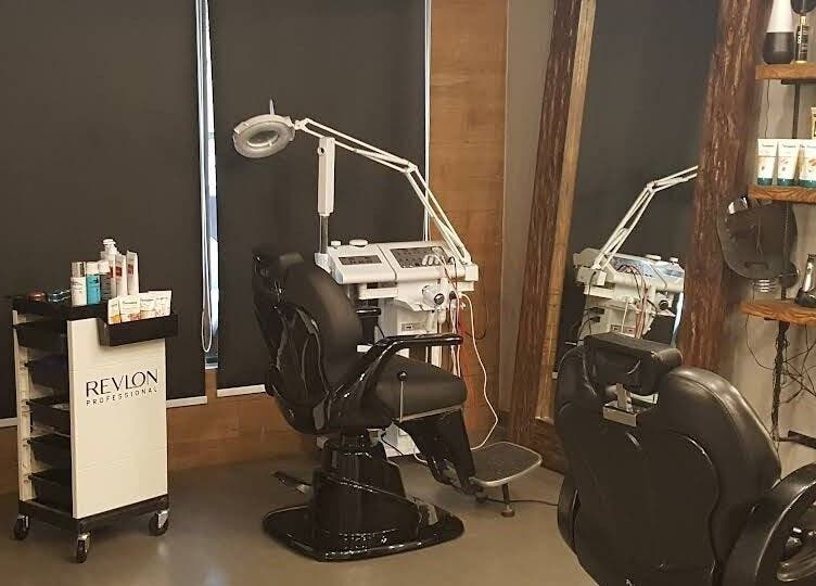 Modern hair salon interior at White Bamboo, Jeddah, Makkah Province, SA, showcasing professional salon equipment.